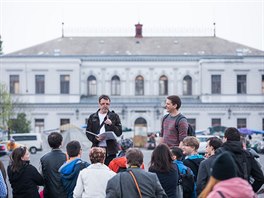 Mluvili jsme mimo jiné o historii jatek, o trnici, která zde byla pozdji....