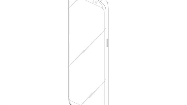 Prmyslov vzor Samsungu Galaxy S8 s hardwarovm tlatkem pod displejem.