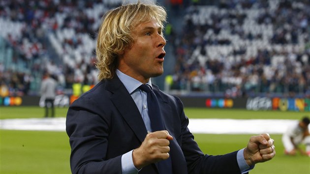 Pavel Nedvd ped semifinlovou odvetou Ligy mistr mezi jeho Juventusem a Monakem.