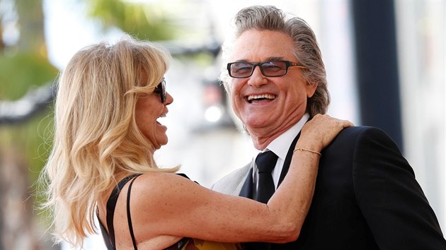 Kurt Russell a Goldie Hawnov (Los Angeles, 4. kvtna 2017).