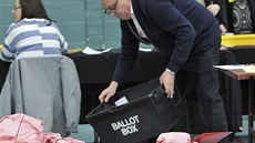 Britské místní volby v Chelmsfordu (4. kvtna 2017).