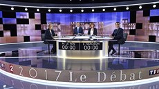 Macron a Le Penová se stetli v televizní debat (3. kvten 2017).