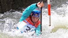 Vavřinec Hradilek během Českého poháru vodního slalomářů