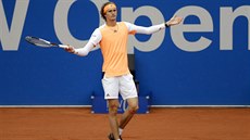 Alexander Zverev bhem finále turnaje v Mnichov