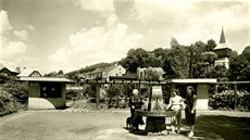 Provizorní prameník z roku 1946 v Hronov