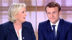 Marine Le Penová a Emmanuel Macron