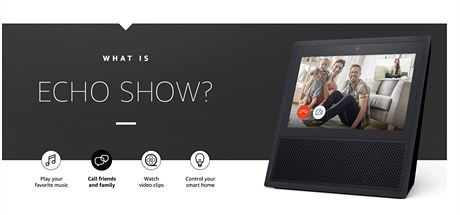 Amazon Echo Show me díky obrazovce ukázat aktuální poasí nebo provést...
