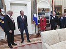 Setkání amerického prezidenta Donalda Trumpa s ruskými pedstaviteli v Bílém...