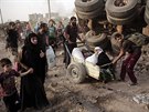 Z Mosulu ped boji uteklo více ne 700 000 lidí (10. kvtna 2017)