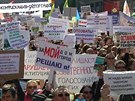 Deset tisíc lidí vylo do ulic Moskvy