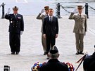 Emmanuel Macron pi ceremoniálu u Vítzného oblouku (14. kvtna 2017)