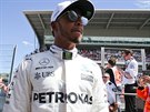 Lewis Hamilton, vítz kvalifikace na Velkou cenu panlska
