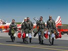 výcarská skupina Patrouille Suisse na strojích F-5E Tiger II v áslavi