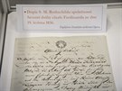 Osobn dopis banke a prmyslnka Salomona Mayera Rothschilda, majitele...