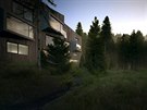 Vizualizace apartmnovho domu nad Jelenm potokem u Pece pod Snkou.
