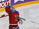 Andrej Vasilevskij v utkání mezi eskem a Ruskem.