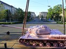 Rov tank Davida ernho pevezli do Brna. Je soust vstavy KMENY 90.