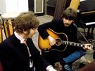 Beatles ve studiu Abbey Road v dob nahrávání desky Sgt. Peppers Lonely Hearts...