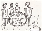 Skica Johna Lennona s návrhem obalu desky Sgt. Pepper’s Lonely Hearts Club Band
