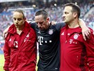 Franck Ribery z Bayernu Mnichov kvli zranní nedohrál duel s Lipskem, hit...
