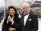 védský král Carl XVI. Gustaf a královna Silvia  (Oslo, 10. kvtna 2017)