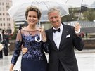 Belgický král Philippe a královna Mathilde (Oslo, 10. kvtna 2017)