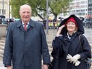 Norský král Harald V. a královna Sonja (Oslo, 10. kvtna 2017)