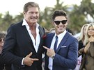 David Hasselhoff a Zac Efron (Miami Beach, 13. kvtna 2017)