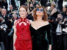 Julianne Moore a Susan Sarandonová (Cannes, 17. kvtna 2017)