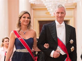 Norská princezna Martha Louise a belgický král Philippe (Oslo, 9. kvtna 2017)