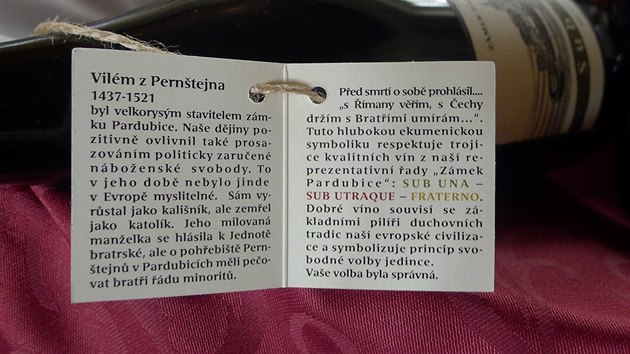 Pardubice mají nová zámecká vína.