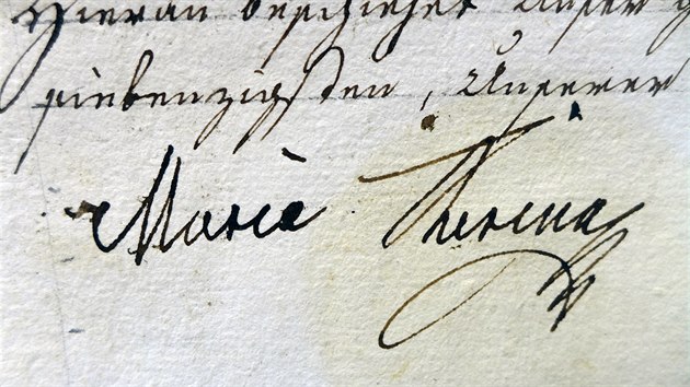 V jihlavském archivu je uloženo několik cenných dokumentů s podpisem panovnice.
