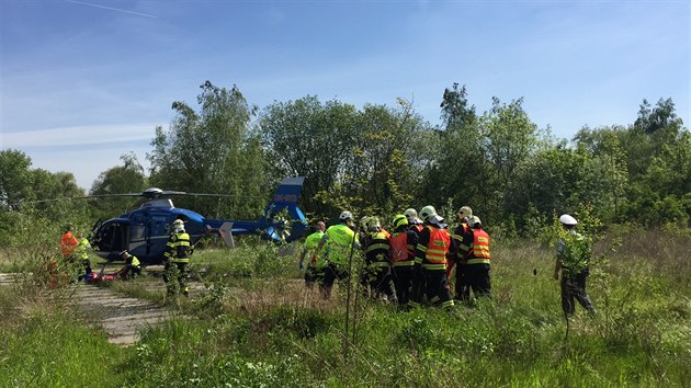 Nehoda v prask ulici Kutnohorsk (16.5.2017).