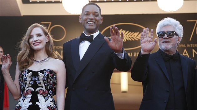 V porot Cannes se seli herci Jessica Chastainov a Will Smith, pedsed jim reisr Pedro Almodovar