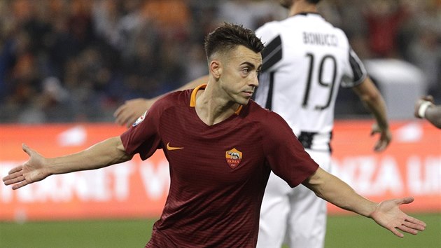 Stephan El Shaarawy z AS m se trefil pesn na zadn ty a mohl se v utkn s Juventusem radovat.