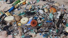 Píklad plastového odpadu, který vdci nali na Hendersonov ostrov.