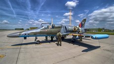 Bitevník L-159 ve zbarvení druhováleného stroje Spitfire