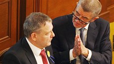 Ministr financí Andrej Babiš se ve Sněmovně pustil do ostré výměny názorů s...