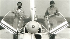 Martin Stáhalík s otcem Ivanem v Hosín na mistrovství Evropy v letecké...