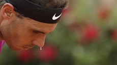Rafael Nadal ve tvrtfinále turnaje v ím.