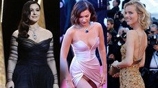 Monica Bellucci, Bella Hadidová a Eva Herzigová v Cannes