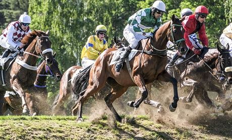 Snímek z první kvalifikace na Velkou pardubickou.