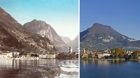 Riva del Garda kolem roku 1895 a v souasnosti