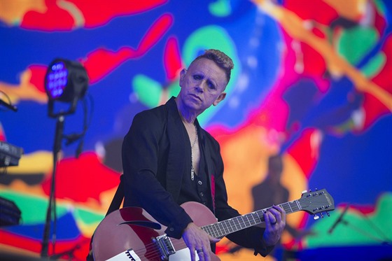 Martin Gore během pražské zastávky Depeche Mode v rámci jejich Global Spirit...