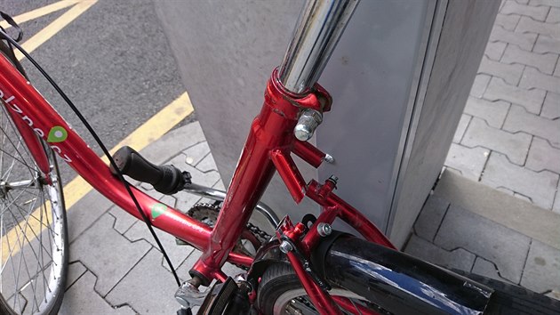Nkolik kol vyuívaných Plzeany pomocí bike-sharingu nkdo úmysln pokodil.