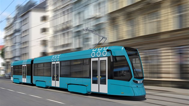 Vítzný návrh na podobu nové tramvaje. Návrhy designu nových tramvají pro...