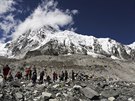 Základní tábor pod nejvyí horou svta Mount Everestem (21. záí 2015)