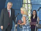 Milo Zeman na oslavách 70 let od poloení základního kamene Lidic (27. kvtna...