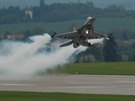 Belgická F-16 startuje k dynamické ukázce