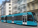 Vítzný návrh na podobu nové tramvaje. Návrhy designu nových tramvají pro...